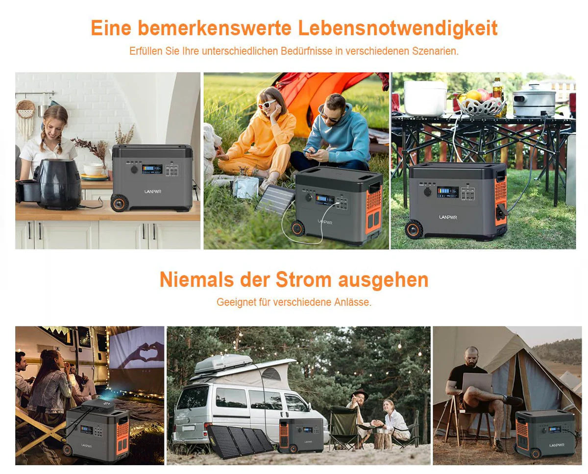 Best Portable Power Station for Camping, Outdoor Adventures in Europe: Lanpwr Portable Power Station