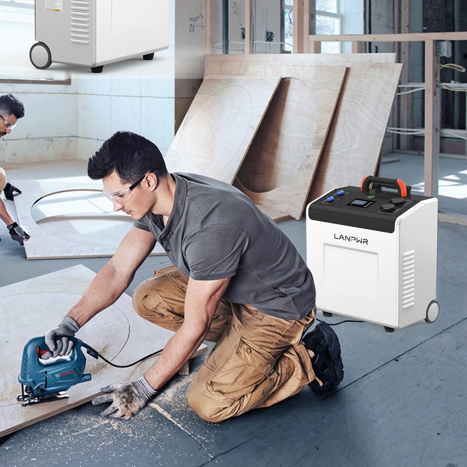 LANPWR 5kWh Power Kits | UBird Solar Power Station | 5000W 5120Wh Solar Generator